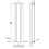 AICA (White, 1800x417mm) Vertical Mirror Radiator 3