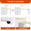 (White) Table haute extensible avec 2 tiroirs et compartiments de rangement 8