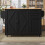 (Black) Îlot de cuisine multifonction avec buffet, chariot et étagères 4