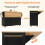 (Black) Îlot de cuisine multifonction avec buffet, chariot et étagères 6