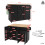 (Black) Îlot de cuisine multifonction avec buffet, chariot et étagères 9