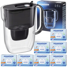 Aquaphor Fresh 3,2L sort vandfilterkande med 7 Maxfor+ patroner