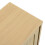 (Oak) Commode avec 6 tiroirs et poignées métal pour rangement 5