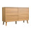 (Walnut) Commode avec 6 tiroirs et poignées métal pour rangement 8