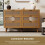 (Walnut) Commode avec 6 tiroirs et poignées métal pour rangement 10
