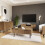 Nervata 2 Drawers Coffee Table Oak 2