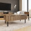 Nervata 2 Drawers Coffee Table Oak 3
