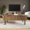 Nervata 2 Drawers Coffee Table Oak 1