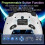 Switch Controller, Wireless Pro Controller + Battery/RGB Light/Dual Vibration/Game Controller for Switch/Lite/OLED/PC White 6