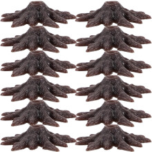 Lot de 50 pieds d'arbres miniatures en plastique, accessoires pour la création de modèles DIY, résistants à la déformation, couleur café.