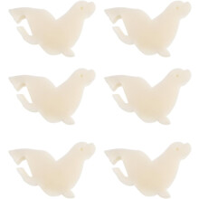 Lot de 6 éponges blanches absorbantes d'huile haute efficacité pour piscine et bain