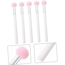 Ensemble de 5 éponges applicatrices de maquillage, petites houppettes à fond de teint en forme de champignon avec manche
