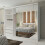 MN Furniture (White, 250cm) Ice Sliding Door Wardrobe with 3 Mirror 2