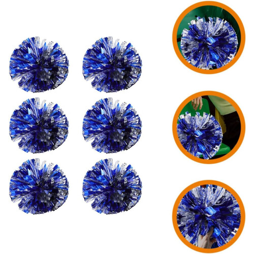 Lot de 6 pompons pour accessoires de danse et de cheerleading. 2