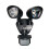 Litecraft Lune Twin Floodlight with Sensors, Black 7