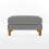 Novogratz Bowen Pouf Grey 2