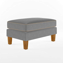 Novogratz Bowen Pouf Grey