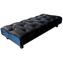 ISTOOLS Chesterfield Footstools for Living Room Upholstered Ottoman Bench-Velvet footstool Change Shoe Footrest with Attractive Buttons and Legs