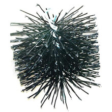 RUTLAND PRODUCTS Chimney Sweep 6 in. Round Cleaning Poly Brush, Metal, Black, 15.72 x 15.72 x 24.45 cm