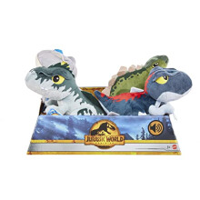 Jurassic World, Small Dinosaur with Sounds, Plush Toy for Ages 3 and Up