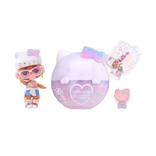 LOL Surprise Loves Hello Kitty Tots - Limited Edition Crystal Cutie Doll - Hello Kitty 50th Birthday Collectible Doll with 7 Surprises - Ideal for