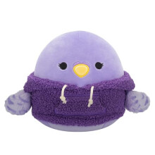 Squishmallows Original 7.5-Inch Anoushka the Parakeet with a Wooly Hoodie