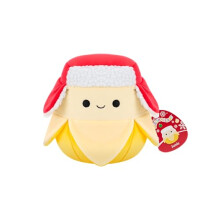 Squishmallows Original 7.5-Inch Junie the Yellow Banana Holiday Plush | Collectable Cute Plush Toy, Cuddly Toys for Children, Soft Toys, Cute Teddies