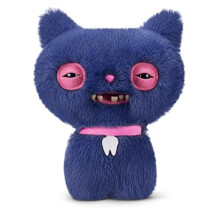 Fuggler Alley Cats 9-Inch Plush Toy (Cheezee) Grey by ZURU – Funny Ugly Monster Stuffed Animal with Human-Like Teeth, Collectible Plush for Kids,