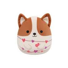 Squishmallows Original 7.5-Inch Reginald the Corgi - Valentine's Plush