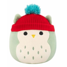 Squishmallows - 7.5'' - Oba Sage Green Owl With Burgundy Hat/Plush