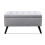 WeDoSofas Lulu Storage Velvet Stool (Silver) 1