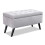 WeDoSofas Lulu Storage Velvet Stool (Silver) 3