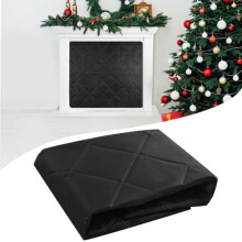 Magnetic Fireplace Blanket - Chimney Insulation Draft Stopper with Magnet and Hook-And-Loop Fasteners