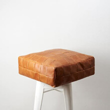 MARRAKESH STYLE Amazing & Beautiful, Original poufs Moroccan Leather Pouf, Natural Leather poufs, Home Gifts, Wedding Gifts, Unstuffed (Square Floor