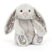 Jellycat Blossom Silver Bunny Bloom Stuffed Animal, Medium