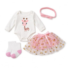 Baby Doll Clothes Tutu Dress for 14-18Inch Baby Doll, 43cm Sweet Dress, BabyDoll Clothes, Babys Annabell Cloth, Compatible with NewBorn Baby35-45 cm