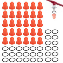 30 Pcs Fire Sprinkler Covers with Magnet Orange Fits for ceilings Concealed sprinkler head guards and head paint guards -Upgrade your fire safety