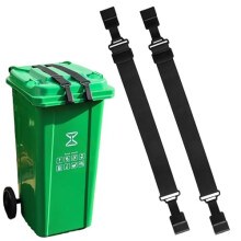 2-Pack Wheelie Bin Locks,Trash Can Lock Strap,Heavy Duty Garbage Bin Straps,Adjustable,No Drilling,Animal-Proof,Universal Outdoor Trash Can