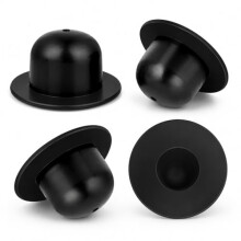4 PCS Pool Plugs Stopper, Pool Stopper, Black Replacement Sealing for Swimming Pool Filter Pump Strainer Hole, 2.3 x 1.14 Inch Round Opening, Use on