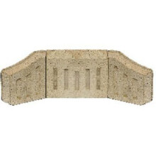 PERCY DOUGHTY COAL SAVER SET 1 BACK BRICK +2 SIDE CHEEKS FOR 16 INCH OPEN FIRES