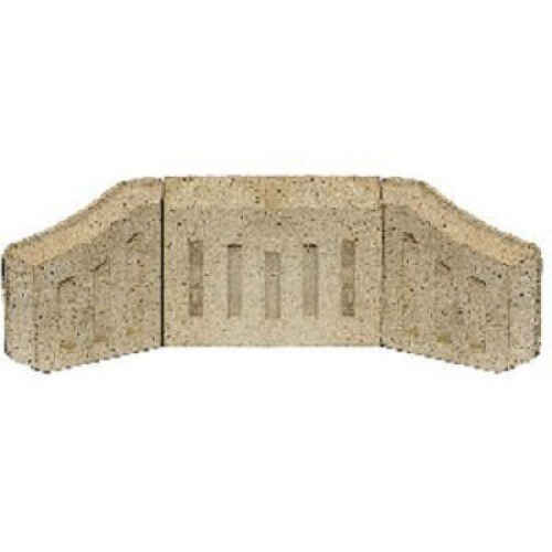 PERCY DOUGHTY COAL SAVER SET 1 BACK BRICK +2 SIDE CHEEKS FOR 16 INCH OPEN FIRES