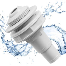 mizikuu Pool Inlet Nozzle, 58mm Diameter Ground Swimming Pool Complete Return Jet Fitting for steel wall pools hose connection 32/38mm