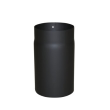 Kamino - Flam Ø 150 mm Steel Stove Pipe, Heat Resistant Senotherm Coating Flue Pipe for Stoves, approx. 250 mm Straight Length Chimney Pipe, Single