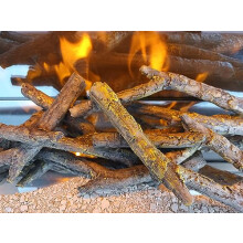 Chemin'Arte 015 Set of 5 Decorative Logs for Chemin'Arte Fireplace/Ceramic/Brown