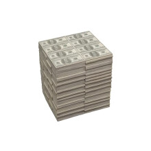 Kare Design Stool Dollar, multicoloured, polyresin, small stool with money design, 38x30,5x26,5cm (H/W/D), Beige
