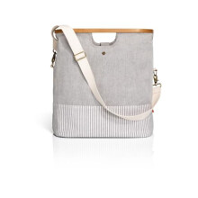 Prym - Canvas and Bamboo (40.5 x 25 x 45cm) Grey Travel Bag - 1 Unit