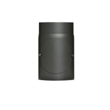 FIREFIX R150/2R 2mm Steel Stove Pipe (Smoke Pipe) 150mm Diameter for Stoves and Fireplaces Senotherm Black 250mm Long with Cleaning Door