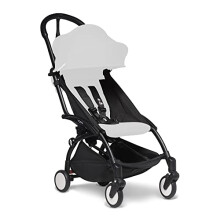 BABYZEN YOYO2 Pushchair Frame, Black - Textile Set Not Included - Comes with 5-Point Harness, Multi-Position Reclining Backrest, Hood Extensions,