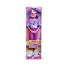 Simba 105733704 Steffi Love Girl, Toy Doll in Cool Gaming Outfit with Headphones and Game Controller, 29 cm, from 3 Years