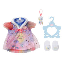 Baby Annabell Sweet Dreams Gown 709580 - 2-in-1 Nightdress with Slippers and Dreamcatcher Accessory for 43cm Dolls - Suitable for Children from 3